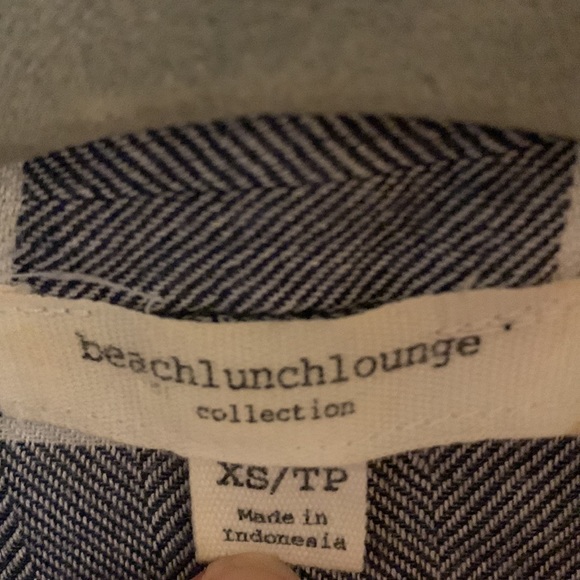 Blue & white striped flannel from Nordstrom - Picture 2 of 3